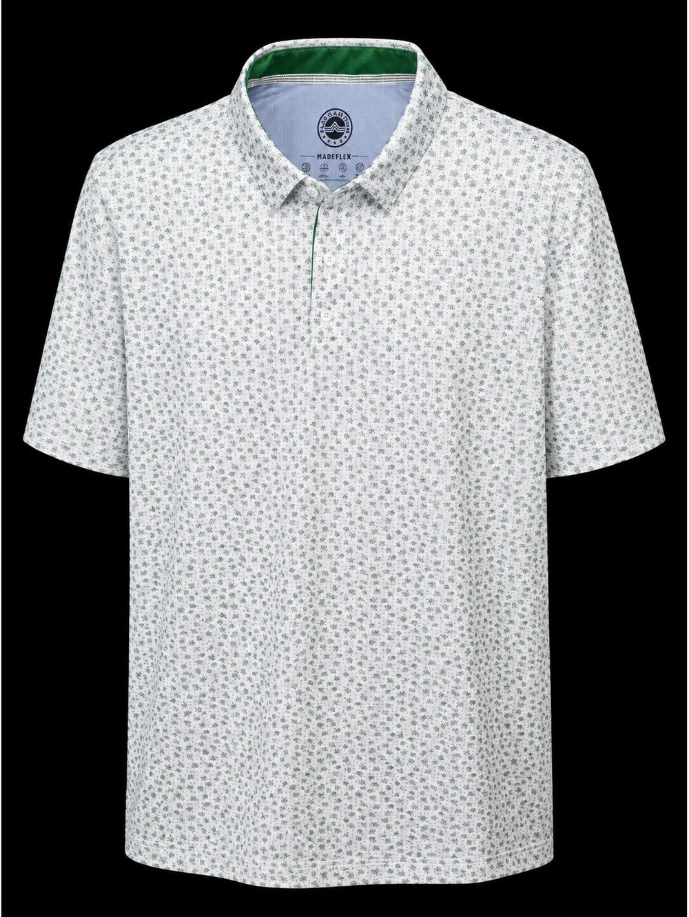 Flag & Anthem Madeflex Polo Shirt with Floral Print - XL
